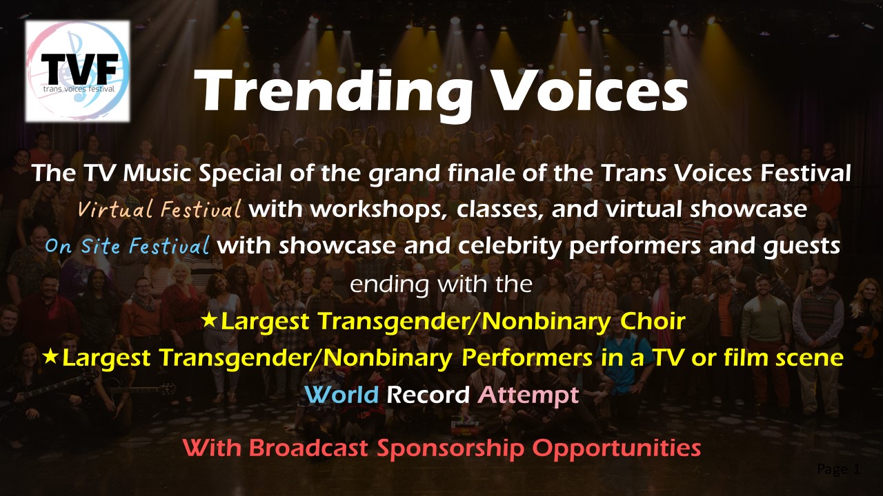Trending Voices intro page
